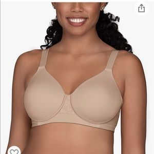 NWT Vanity Fair Back Smoothing Bra 42ddd beige